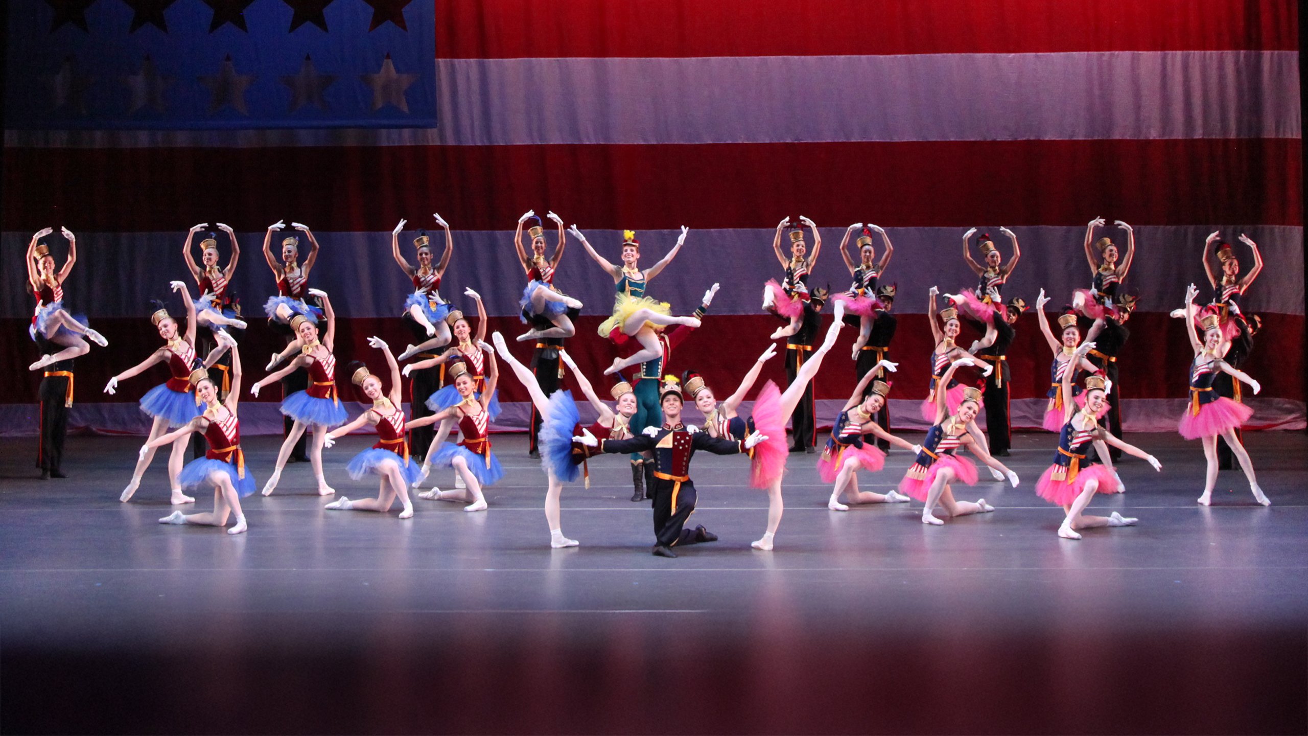 The Sarasota Ballet Performing George Balanchine’s Stars and Stripes | Photo by Frank Atura
