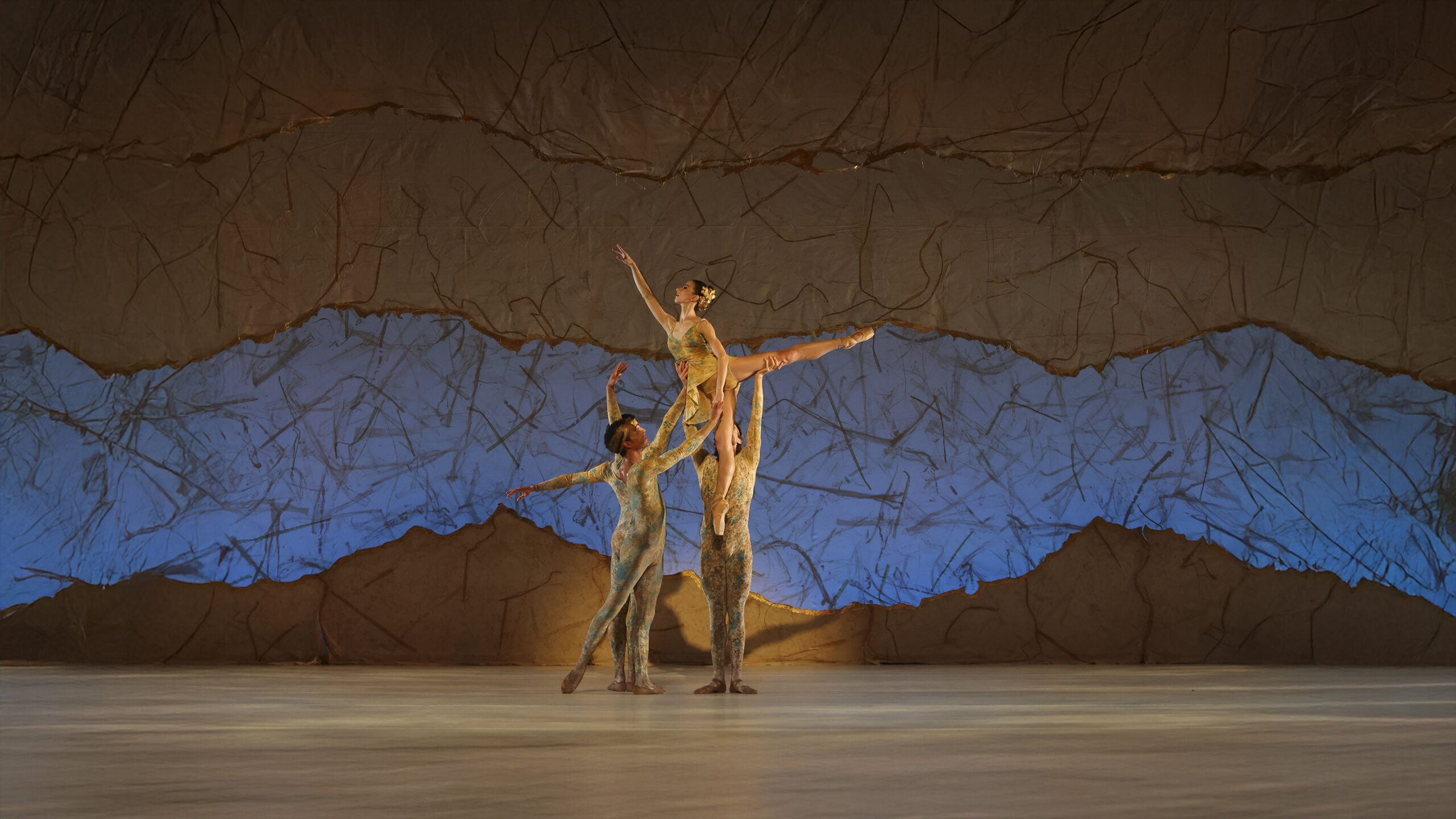Marijana Dominis, Ricardo Rhodes, Simon Plante, and Nathan Smith in Sir Peter Wright’s Summertide
